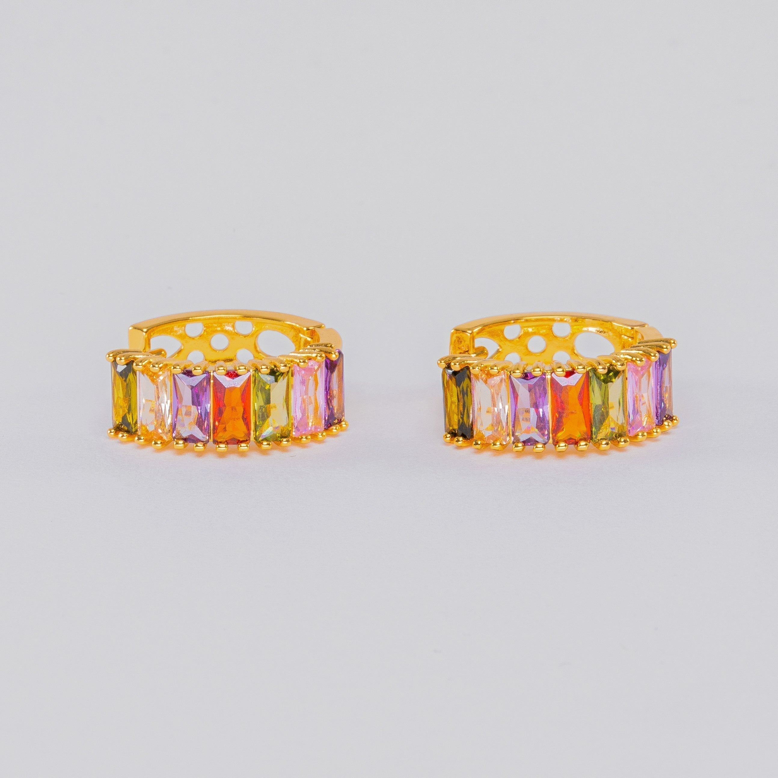 Vibrant Spectrum Rainbow Earrings — Colourful Lightweight Everyday Earrings
