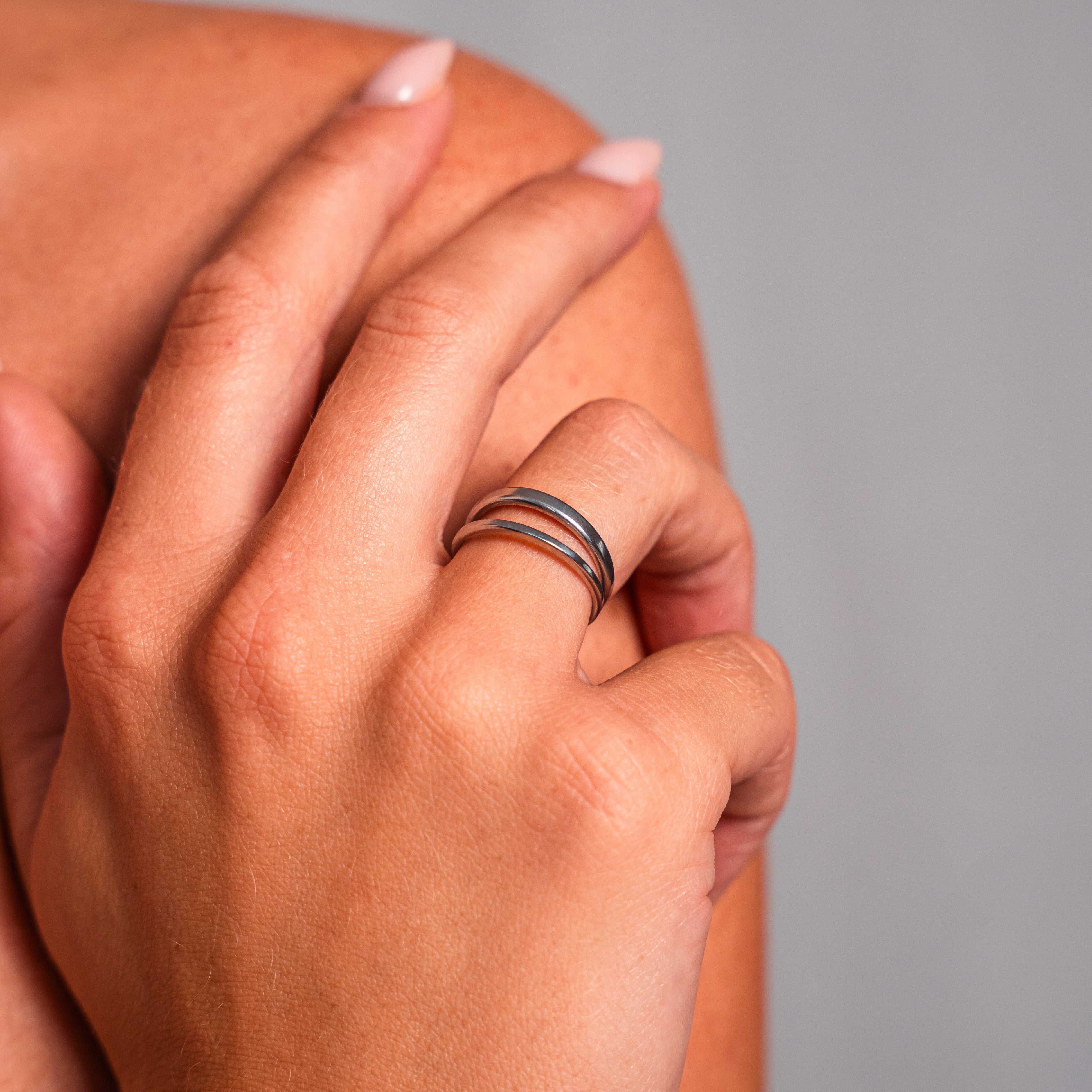 Nile River Essence Ring — Adjustable PVD Gold Sparkle Ring