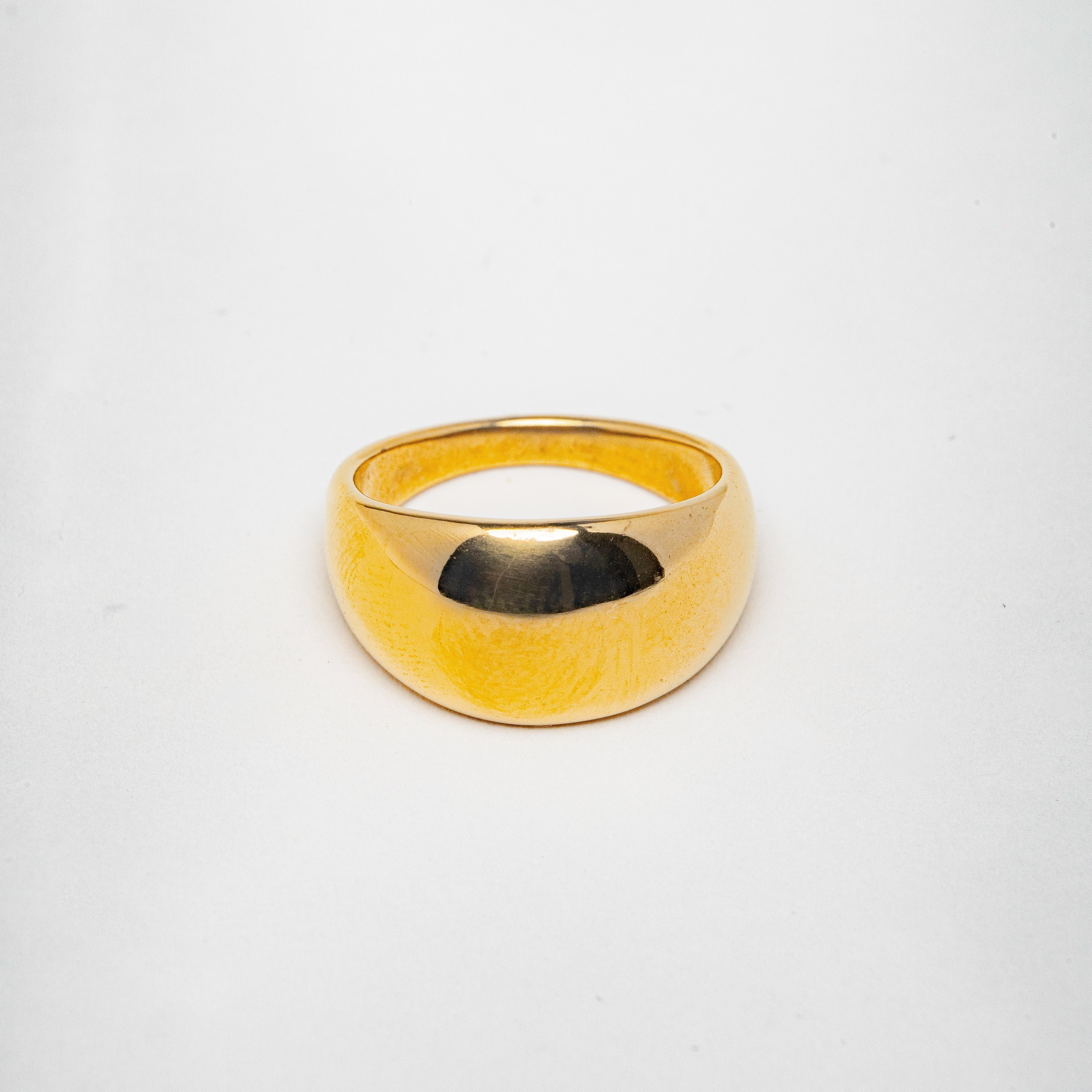 Alice Gold Band Ring — Smooth Shiny Minimalist Everyday Ring