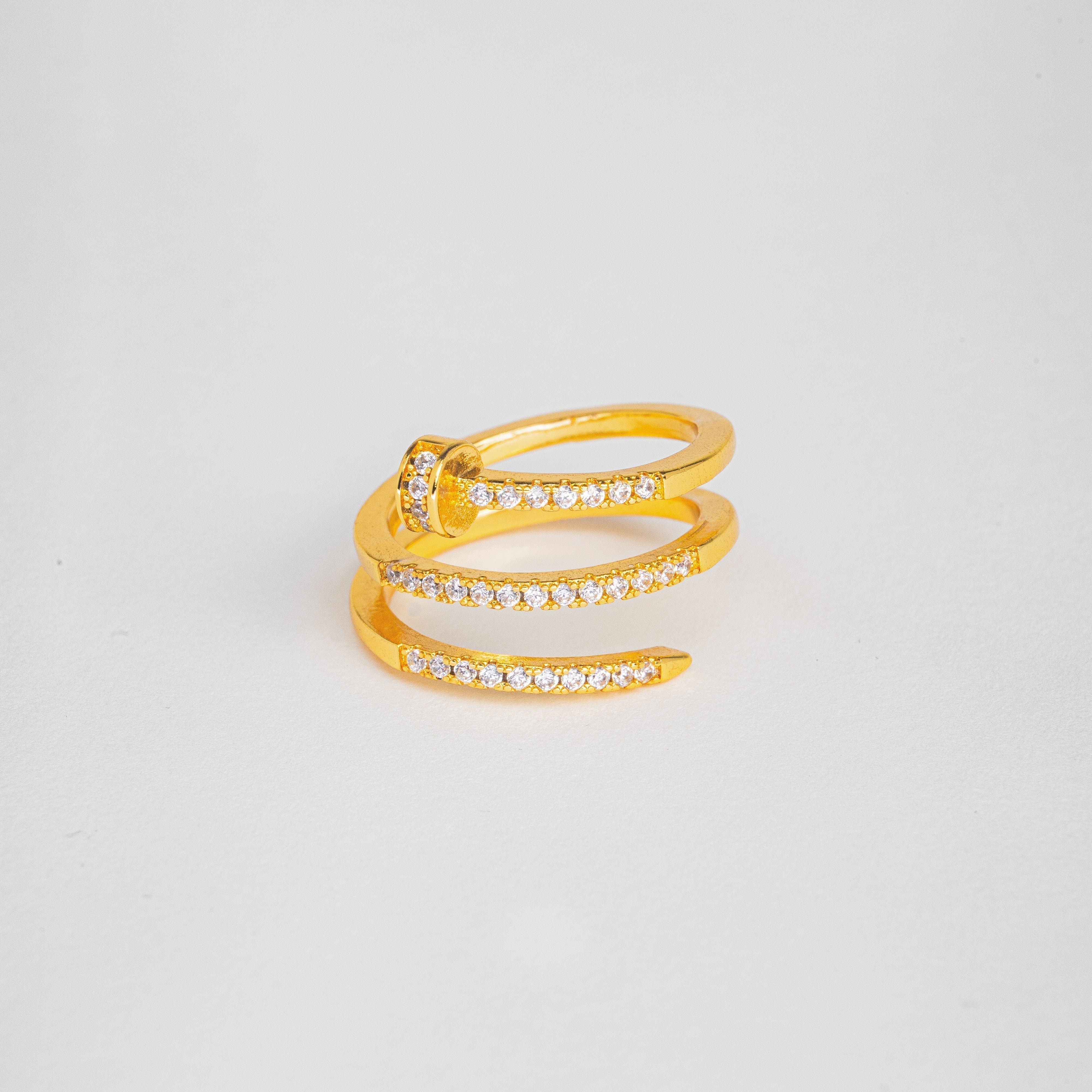 Athena Ring — Adjustable Chic Modern Statement Ring