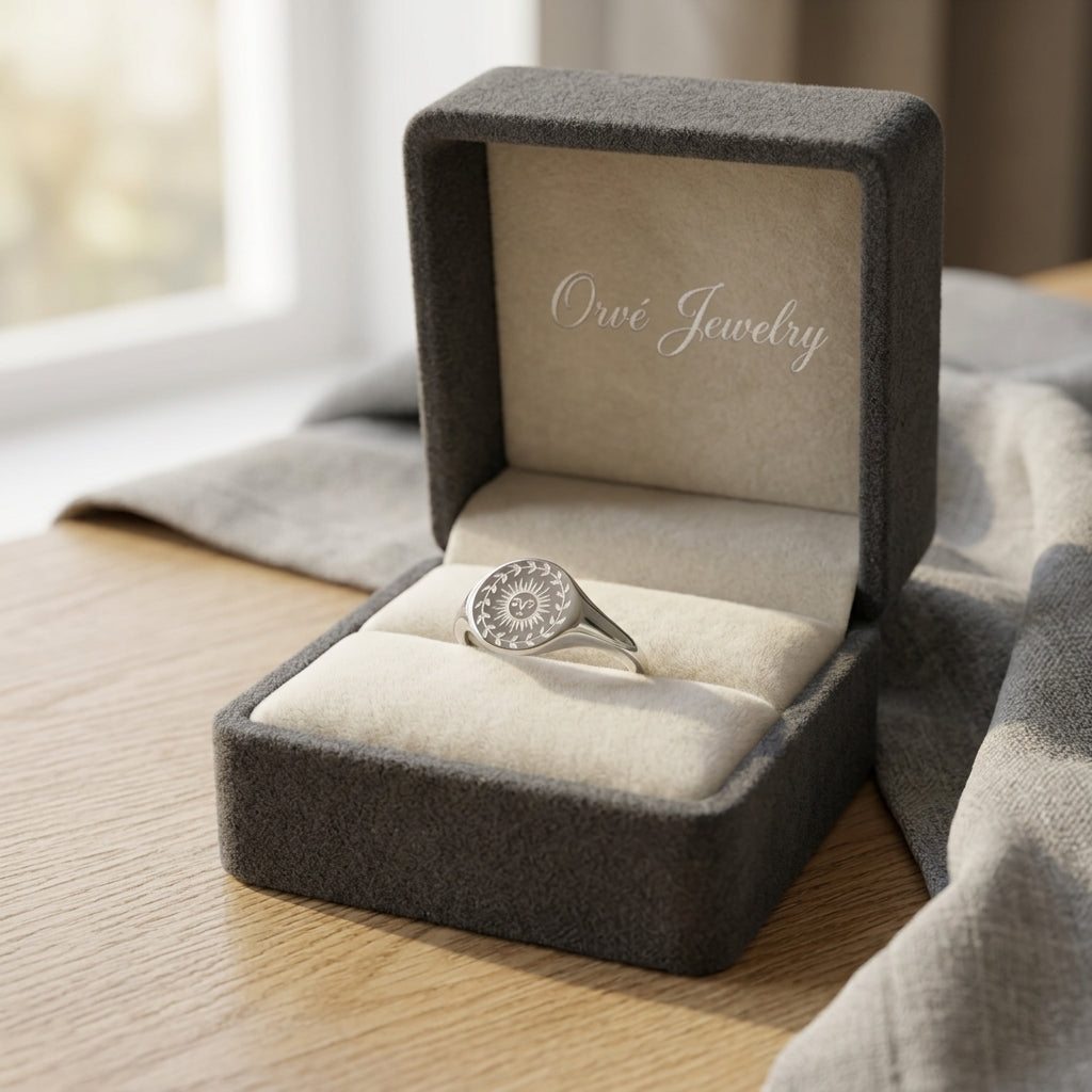 Summer Solstice Silver Ring — Waterproof Minimalist Silver Plated Band Ring