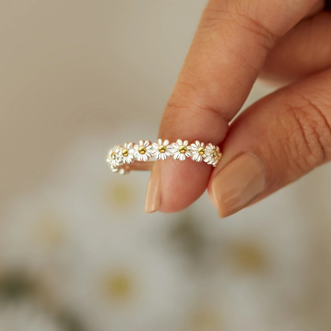 Garden Luxurious Flower Ring — Waterproof Floral Statement Ring