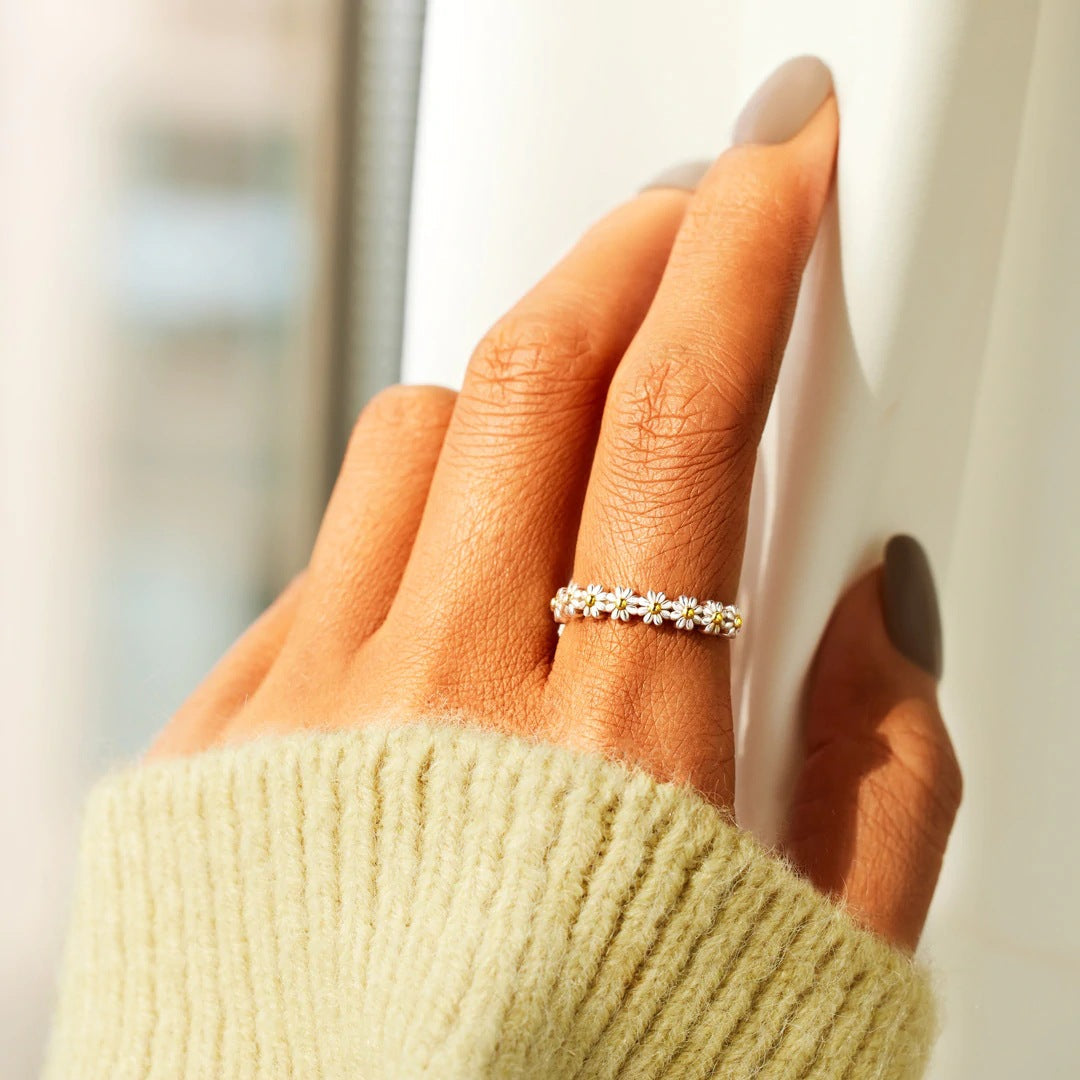 Garden Luxurious Flower Ring — Waterproof Floral Statement Ring