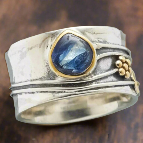 Bree Bohemian Gemstone Meditation Ring — Waterproof Healing Crystal Ring