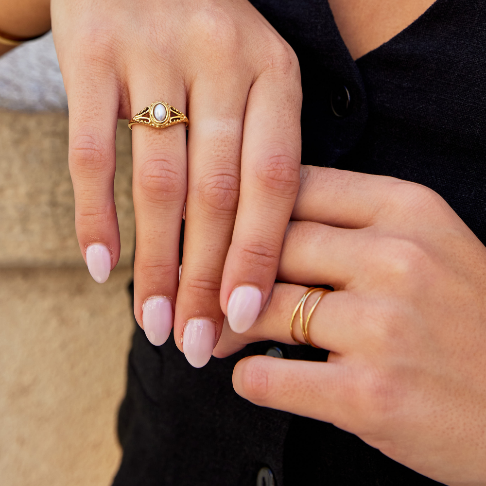 Infinity Loop Gold Ring — Waterproof Minimalist Symbolic Ring