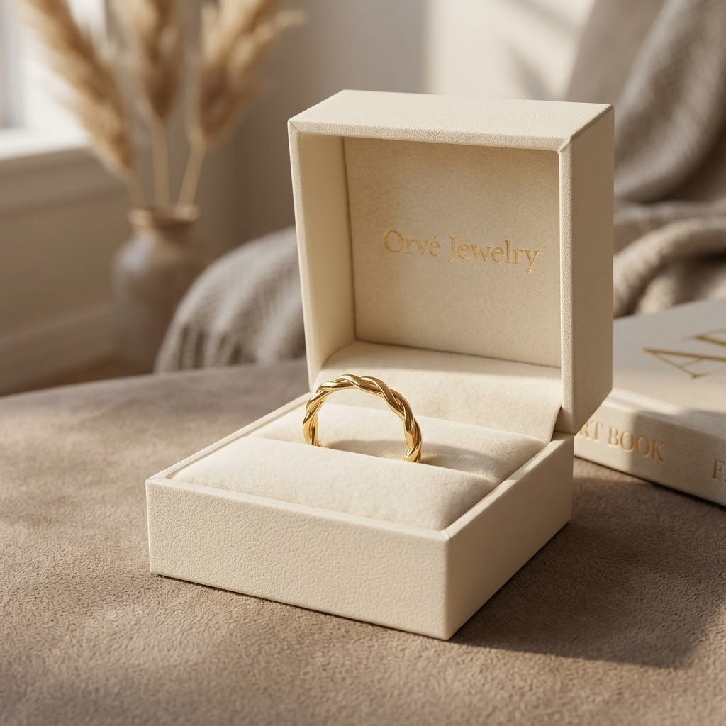 Infinity 18K Gold Spinner Ring — Waterproof Symbolic Anxiety Ring