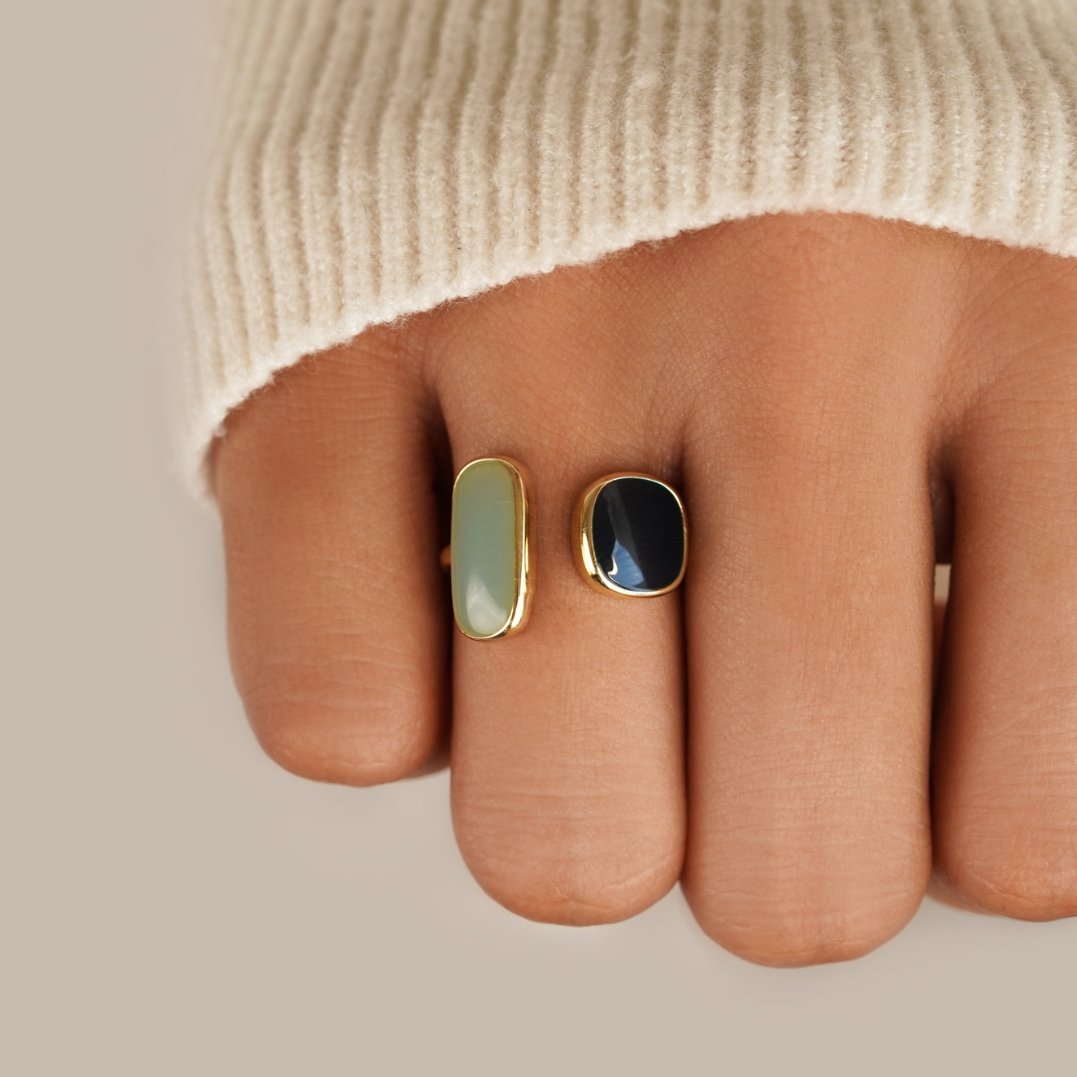 Pure Unique Wrap Ring — 18K Gold Plated Adjustable Minimalist Ring