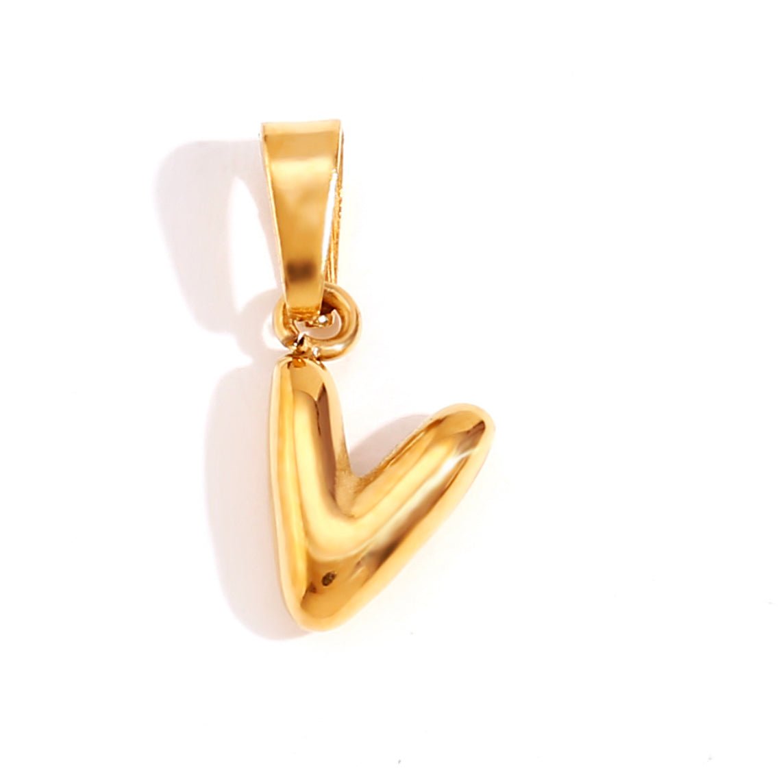 Bubble Letter Initial Necklace — Personalised Waterproof Gold Necklace