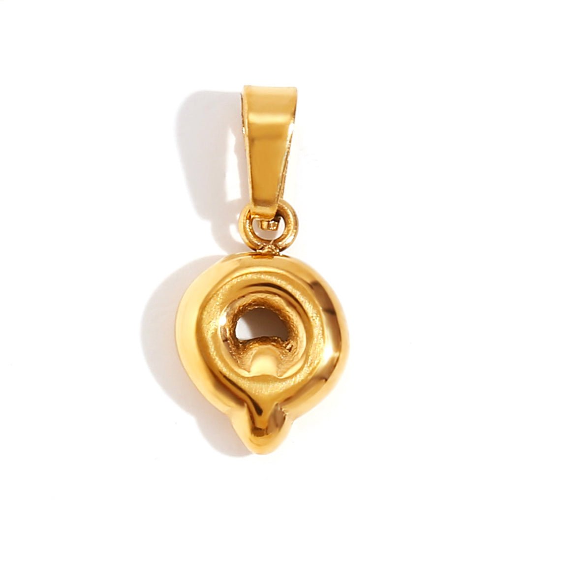Bubble Letter Initial Necklace — Personalised Waterproof Gold Necklace