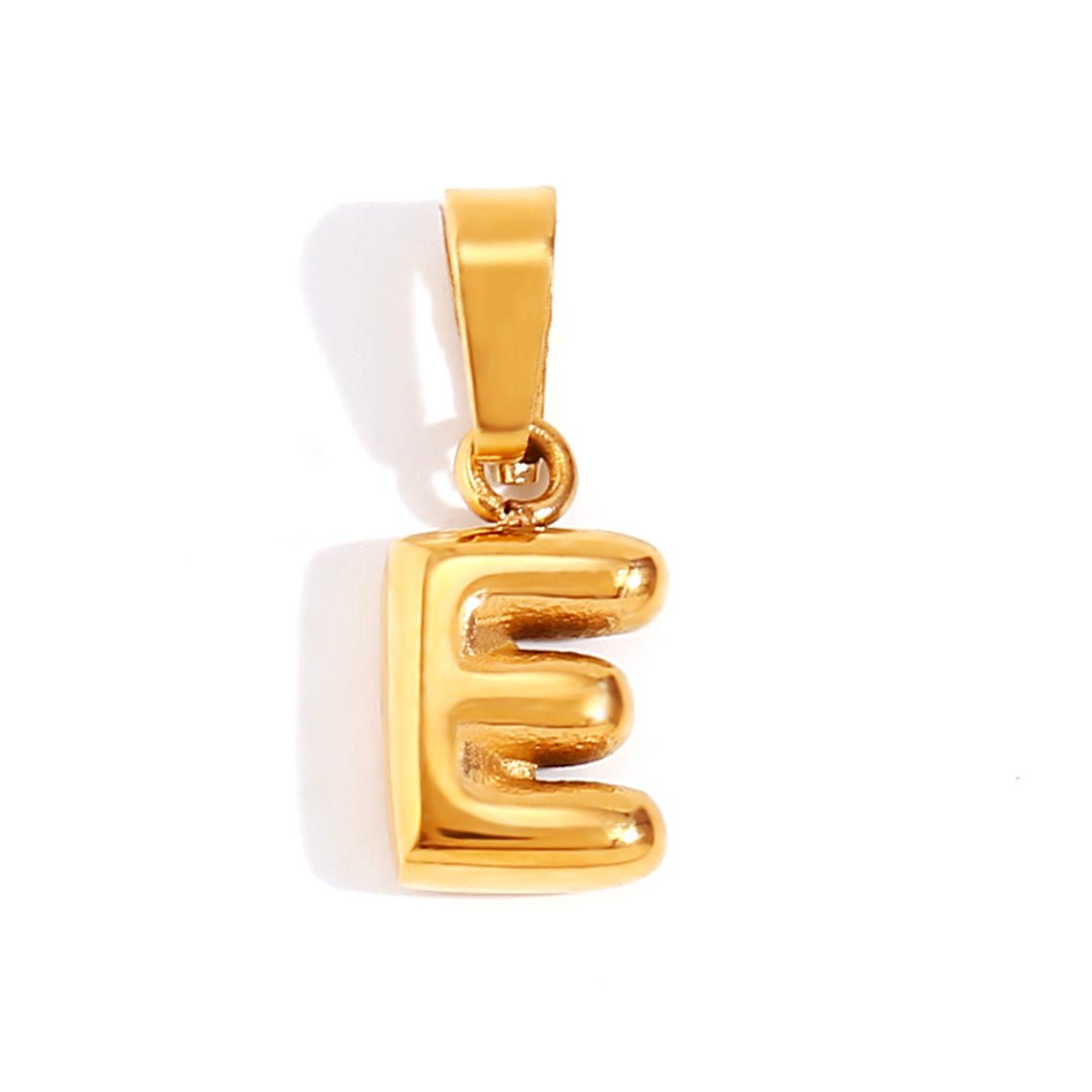 Bubble Letter Initial Necklace — Personalised Waterproof Gold Necklace