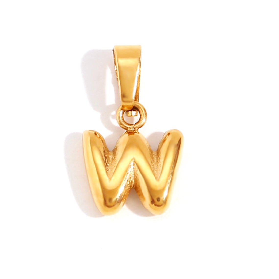 Bubble Letter Initial Necklace — Personalised Waterproof Gold Necklace