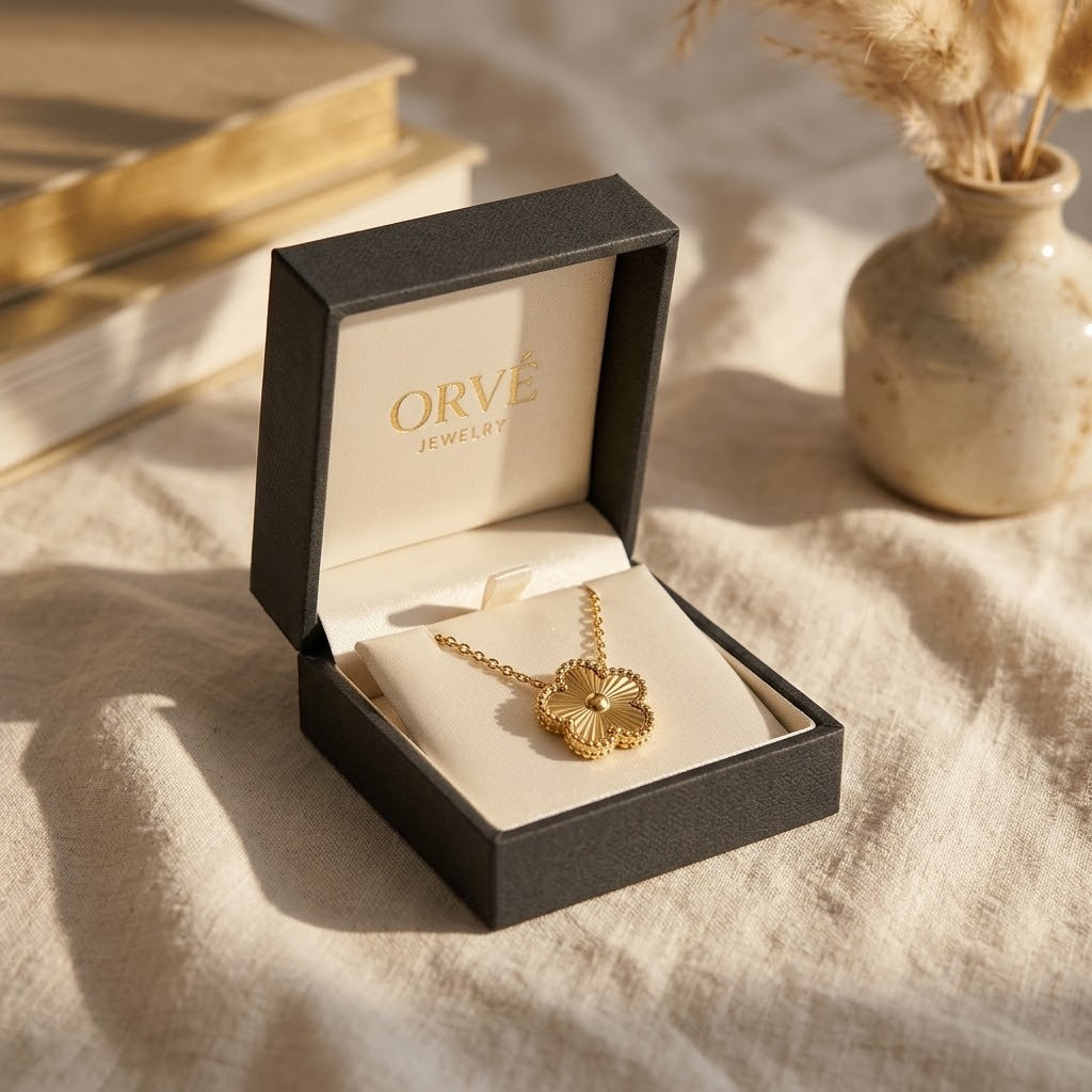 Golden Luck Necklace — Meaningful Minimalist Gold Pendant Necklace