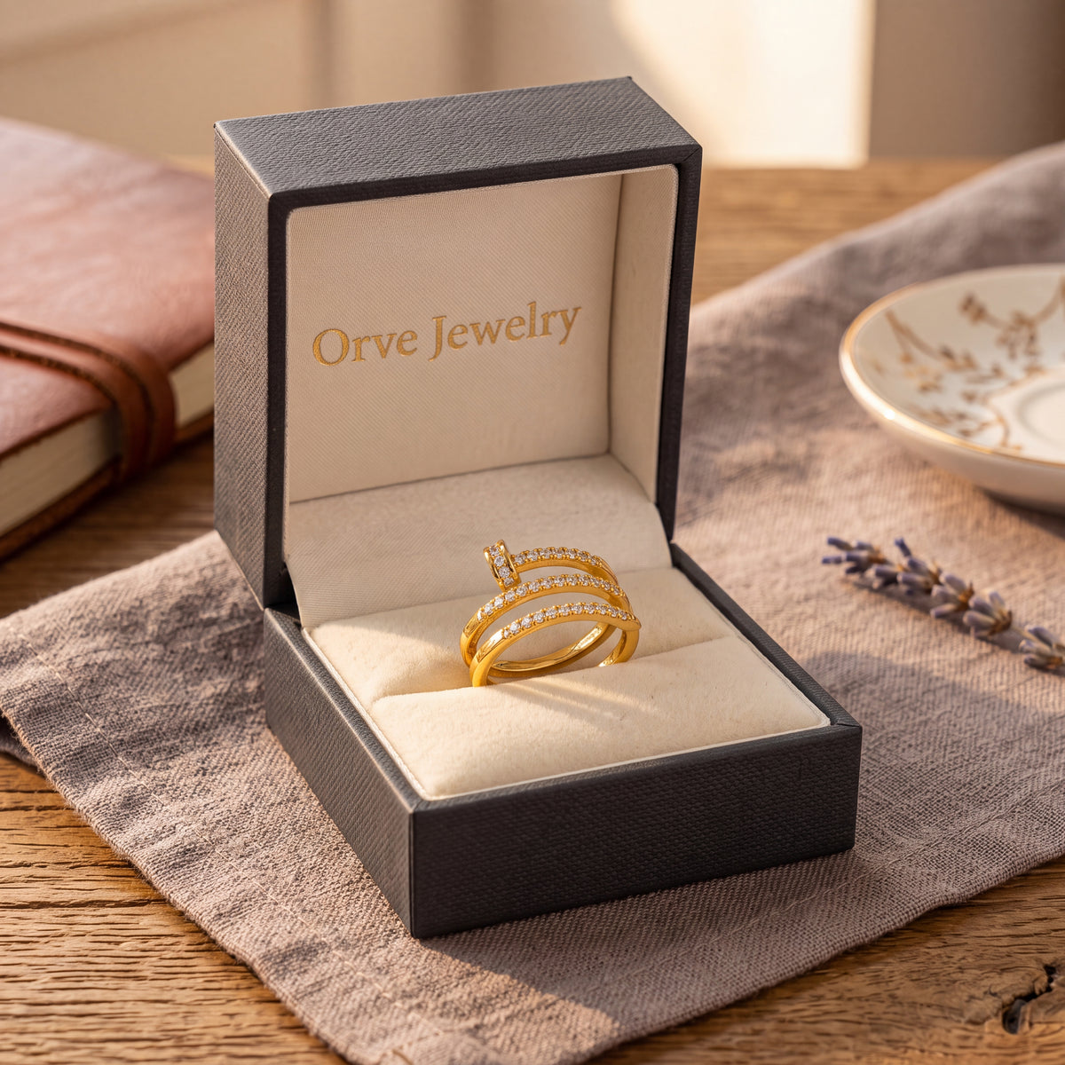 Athena Ring — Adjustable Chic Modern Statement Ring