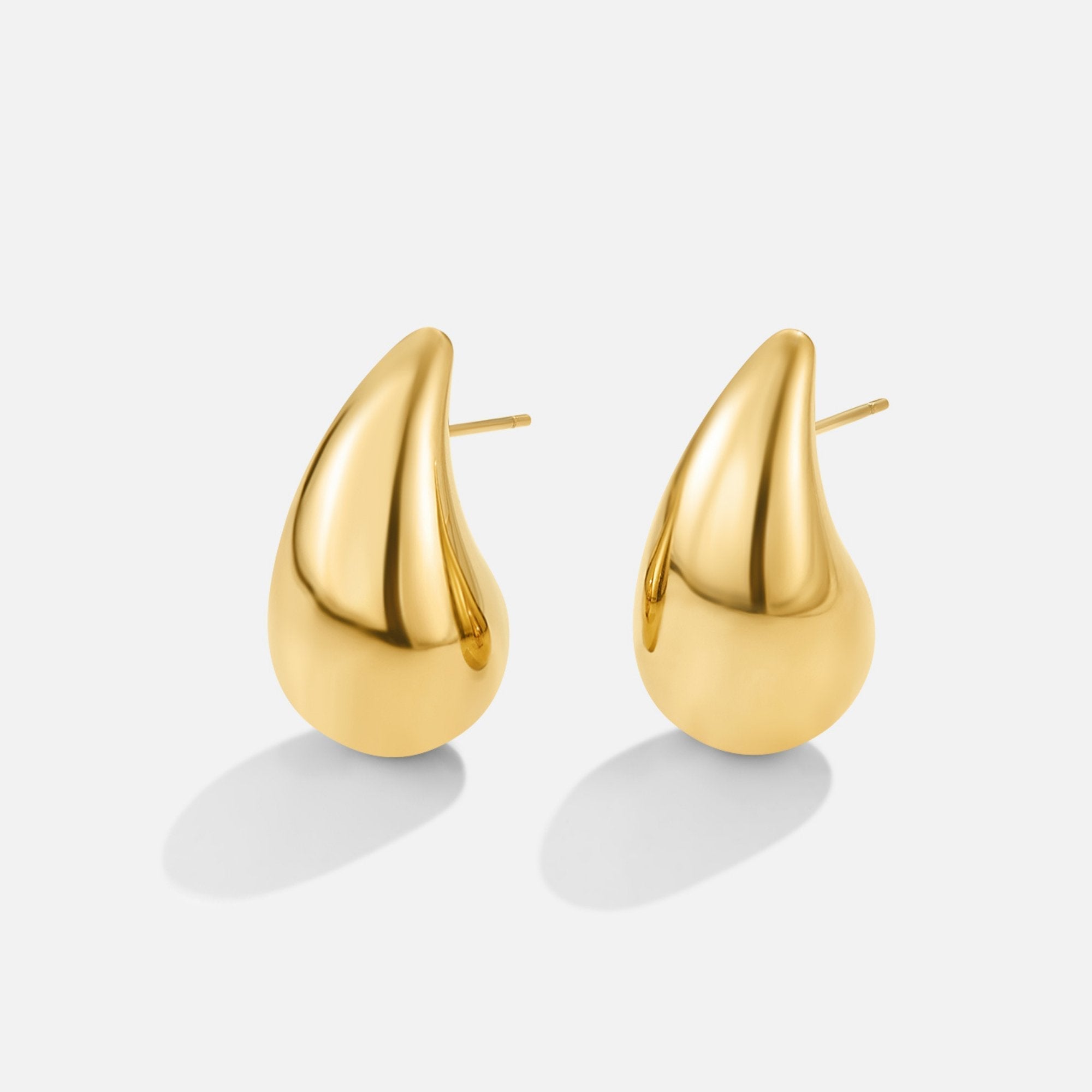Ame Gold Teardrop Earrings — Elegant Waterproof Drop Earrings