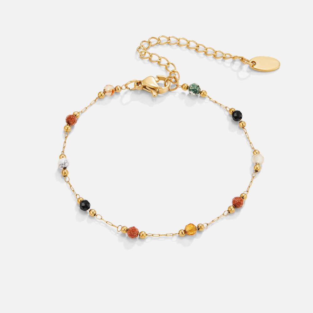 Luly Stone Gold Bracelet — Adjustable Waterproof Jewelry
