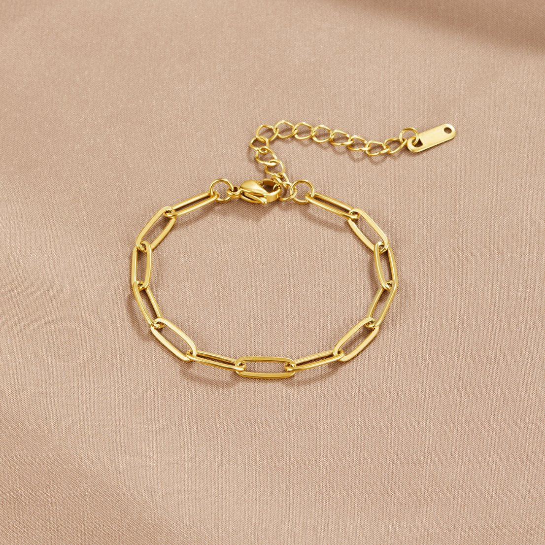 Clip Gold Bracelet — Adjustable Waterproof Stainless Steel