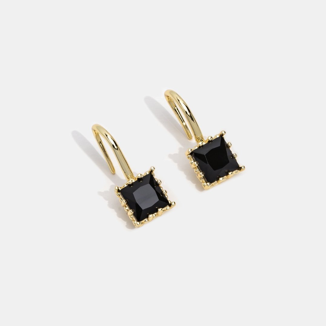 Wonder Crystal Drop Earrings — Elegant Everyday Gold Drop Earrings