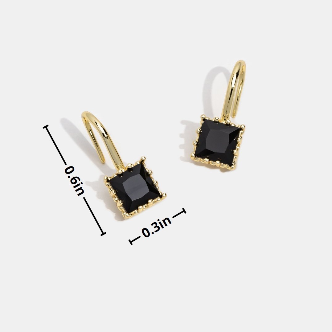 Wonder Crystal Drop Earrings — Elegant Everyday Gold Drop Earrings