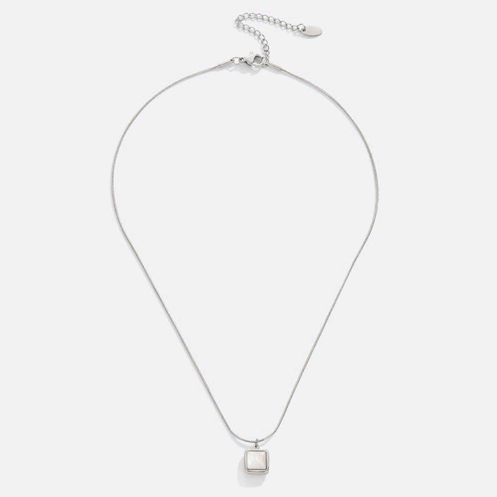 Riva Moonstone Pendant Necklace — Waterproof Ethereal Silver Necklace