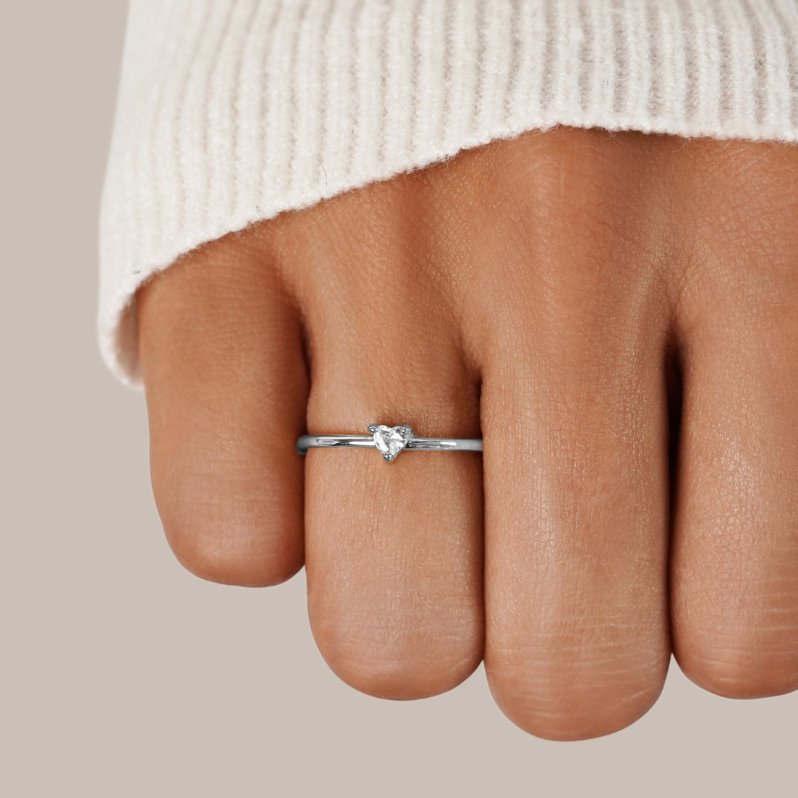 'Little Love' Crystal Heart Ring